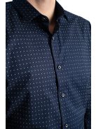 Thomas Jeans férfi ing sötétkék aprómintás