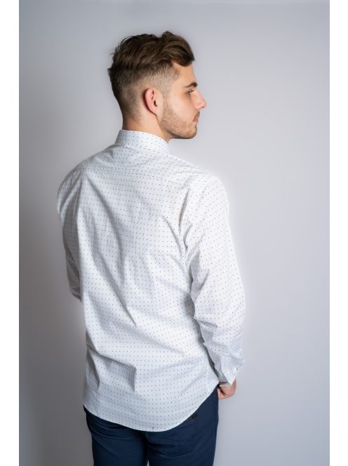 Thomas Jeans férfi ing fehér aprómintás