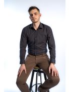 Thomas Jeans férfi ing sötétkék-barna