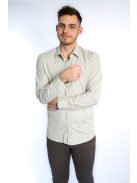 Thomas Jeans férfi ing bézs aprómintás