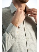 Thomas Jeans férfi ing bézs aprómintás