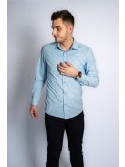 Thomas Jeans férfi ing világoskék aprómintás