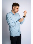 Thomas Jeans férfi ing világoskék aprómintás