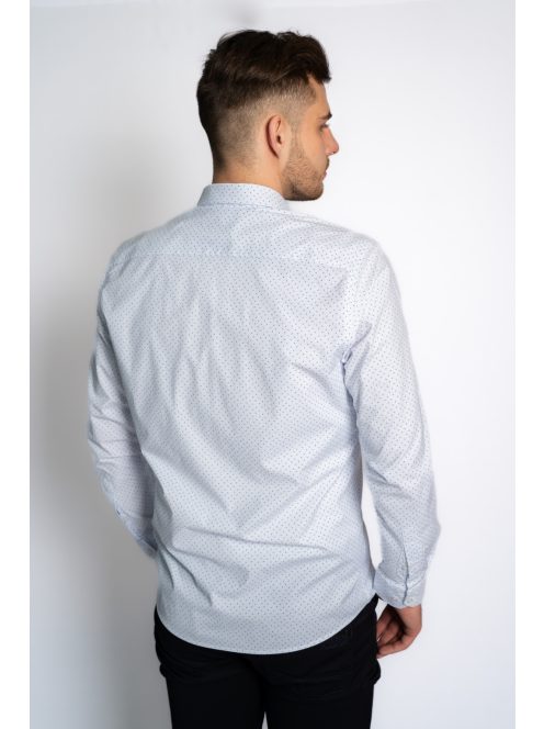 Thomas Jeans férfi ing fehér elegáns aprómintás