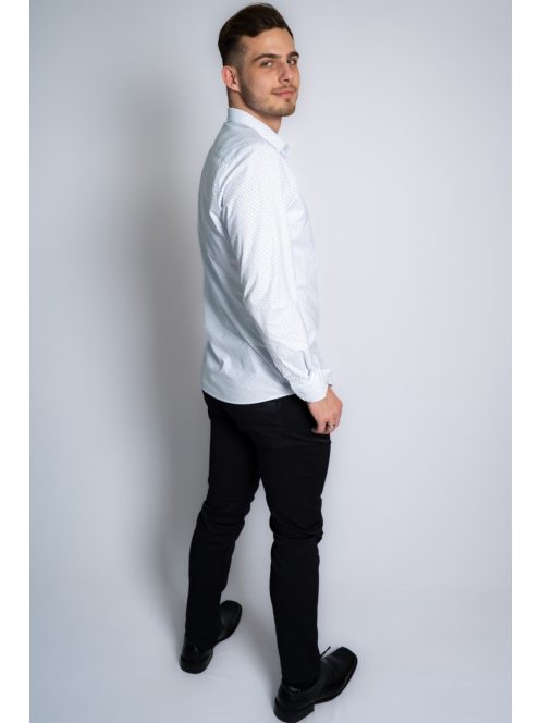 Pánska košeľa Thomas Jeans, biela, elegantná, s jemným vzorom