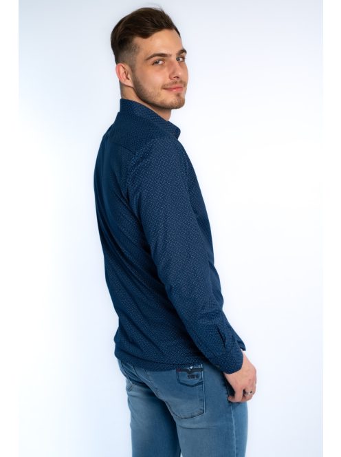 Pánska košeľa Thomas Jeans s modrým jemným vzorom