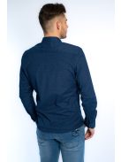 Thomas Jeans férfi ing kék aprómintás