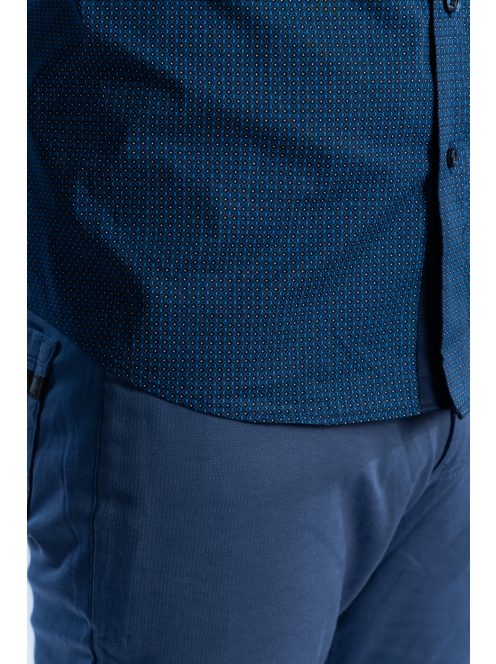 Thomas Jeans kék mintás férfi ing egyenes