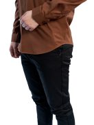 Pánska slim fit košeľa Thomas Jeans v hnedej farbe