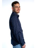 Pánska košeľa Thomas Jeans tmavomodrá s kotvovým vzorom