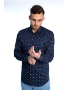 Thomas Jeans férfi ing sötétkék horgonymintás
