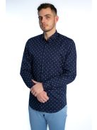Pánska košeľa Thomas Jeans tmavomodrá s kotvovým vzorom