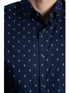 Thomas Jeans férfi ing sötétkék horgonymintás