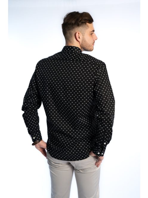 Thomas Jeans férfi ing levél mintával