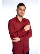 Pánska košeľa Thomas Jeans s jemným vzorom v bordovej farbe