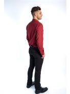 Thomas Jeans férfi ing bordó aprómintás