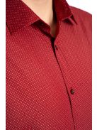 Thomas Jeans férfi ing bordó aprómintás