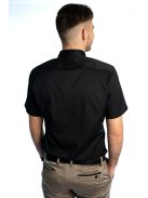 Thomas Jeans fekete slim fit rövid ujjú ing