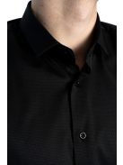 Thomas Jeans fekete slim fit rövid ujjú ing