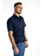 Thomas Jeans tmavomodrá slim fit košeľa s krátkymi rukávmi