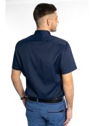 Thomas Jeans tmavomodrá slim fit košeľa s krátkymi rukávmi