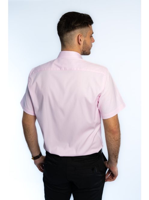 Ružová košeľa s krátkymi rukávmi Thomas Jeans v štíhlom strihu