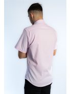 Ružová košeľa s krátkymi rukávmi Thomas Jeans v štíhlom strihu