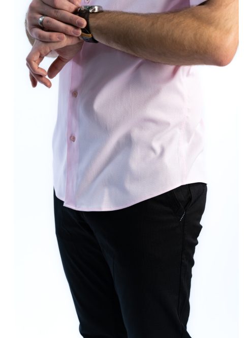 Thomas Jeans pink slim fit rövid ujjú ing