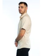 Thomas Jeans bézs slim fit rövid ujjú ing