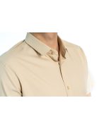 Thomas Jeans bézs slim fit rövid ujjú ing