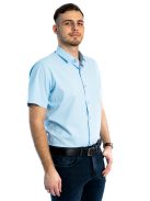 Svetlomodrá slim fit košeľa s krátkymi rukávmi od Thomas Jeans