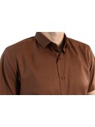 Thomas Jeans barna slim fit rövid ujjú ing