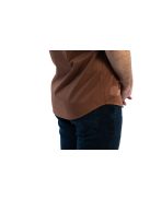 Thomas Jeans barna slim fit rövid ujjú ing