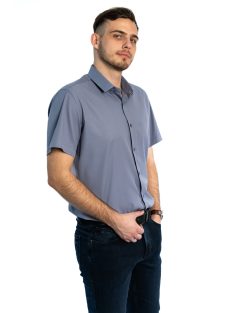 Šedá košeľa s krátkymi rukávmi a úzkym strihom od Thomas Jeans