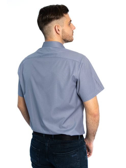 Šedá košeľa s krátkymi rukávmi a úzkym strihom od Thomas Jeans