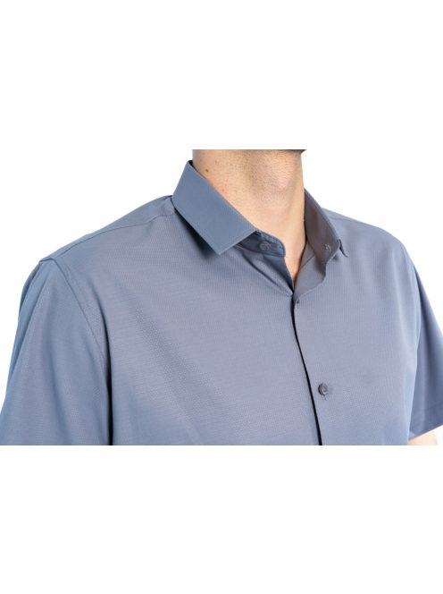 Thomas Jeans szürke slim fit rövid ujjú ing