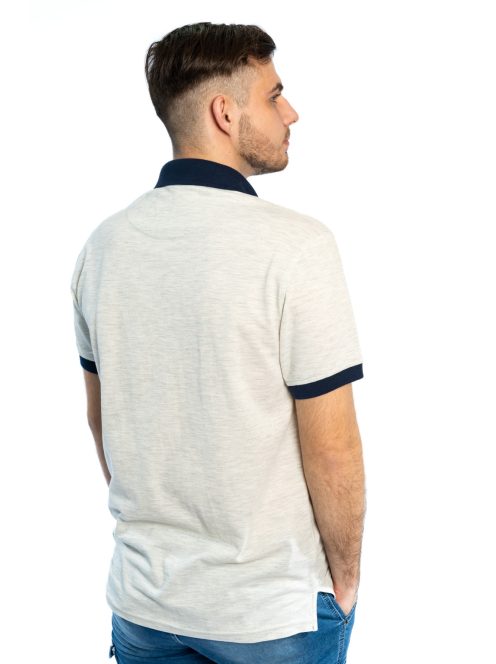 Thomas Jeans férfi galléros póló halványszürke