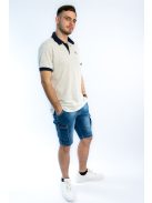 Pánske tričko s golierom Thomas Jeans v svetlosivej farbe