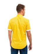 Thomas Jeans sárga mintás férfi rövid ujjú ing