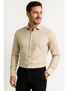 Thomas Jeans férfi slim fit ing bézs