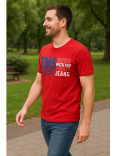 Tričko s nápisom Thomas Jeans, červené