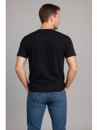 Thomas Jeans feliratos fekete kerek nyakú póló