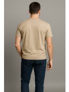 Thomas Jeans kis zsebes kerek nyakú póló bézs