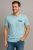 Thomas Jeans kis zsebes kerek nyakú póló világoskék színű