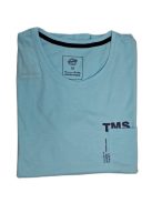 Thomas Jeans kis zsebes kerek nyakú póló világoskék színű