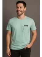 Thomas Jeans kis zsebes kerek nyakú póló menta színű