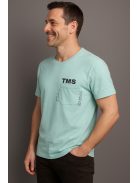 Thomas Jeans kis zsebes kerek nyakú póló menta színű