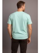 Thomas Jeans kis zsebes kerek nyakú póló menta színű