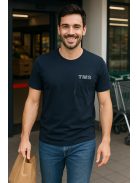 Thomas Jeans zsebes kerek nyakú póló fekete kis zsebbel