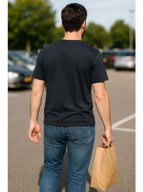 Thomas Jeans zsebes kerek nyakú póló fekete kis zsebbel